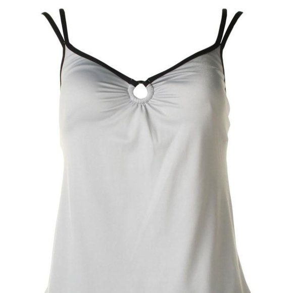 MAINSTREAM Silver Grey Black Tankini - Size 12 - Picture 3 of 3